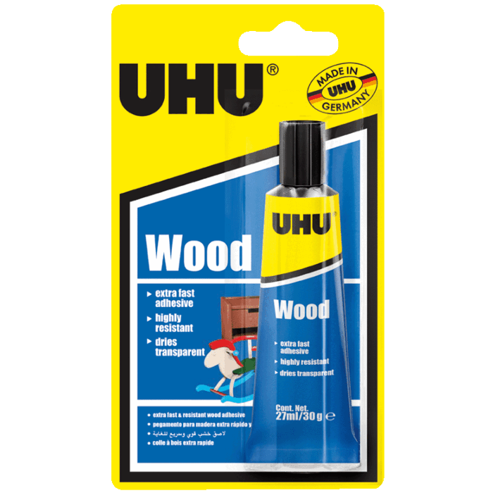 COLLE BLANCHE WOOD HHR EN TUBE DE 27ml "UHU" REF:37585