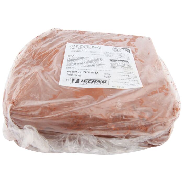 ARGILE NATURELLE 1050 ° ROUGE 5000g "TECHNO" REF: 5759