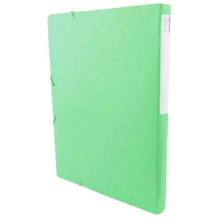 BOITE CLASSEMENT DOS 25MM CARTON 450G AVEC ELASTIQUE VERT "TECHNO" REF: 9366