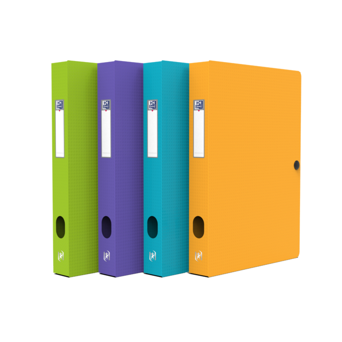 BOITE DE CLASSEMENT MEMHPIS STYLE 24x32 DOS 40mm POLYPROPILINE OPAQUE "ELBA" REF: 100200131