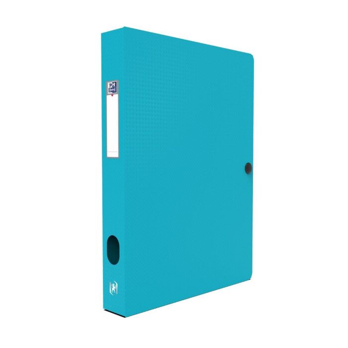 BOITE DE CLASSEMENT MEMHPIS STYLE 24x32 DOS 40mm POLYPROPILINE OPAQUE BLEU "ELBA" REF: 100200131