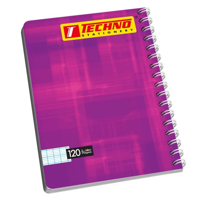 CAHIER SPIRALE 120P 17 x 22 cm SEYES 70g "TECHNO" REF: 9816