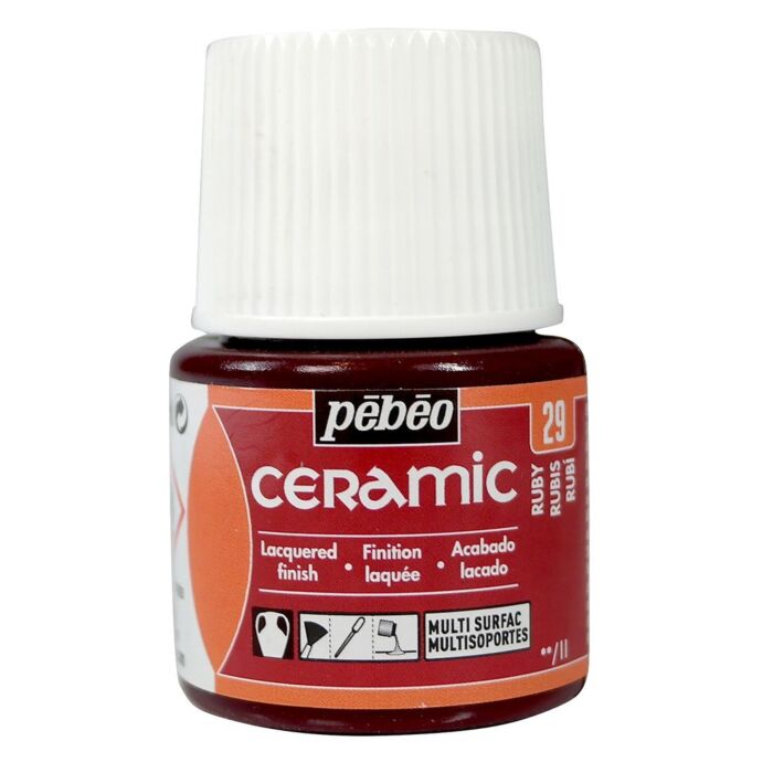CERAMIC FLACON 45ml RUBIS "PEBEO" REF: 25029