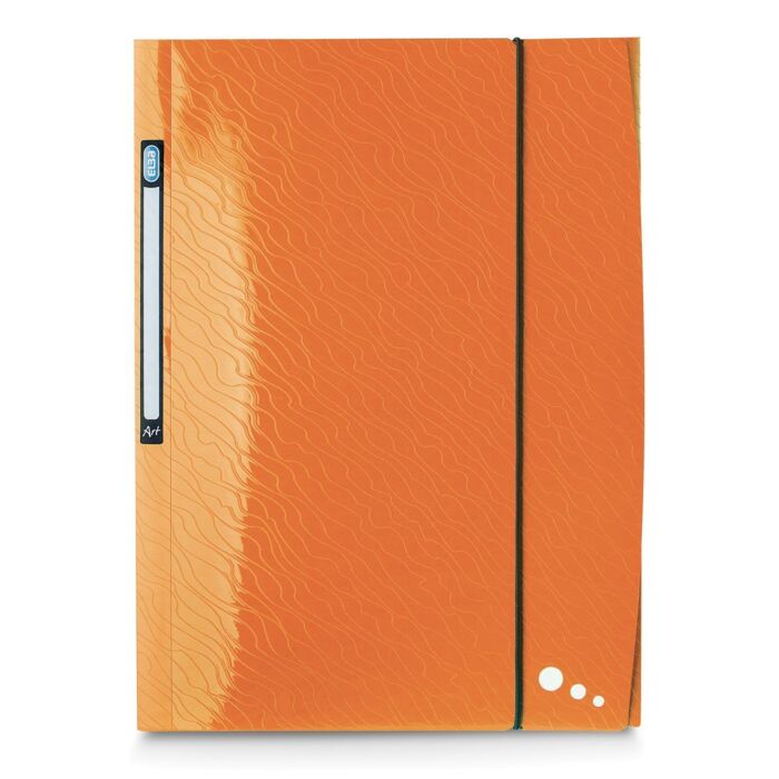 CHEMISE A RABAT ART A4 POLYPROPILINE OPAQUE ORANGE "ELBA" REF: 400058449