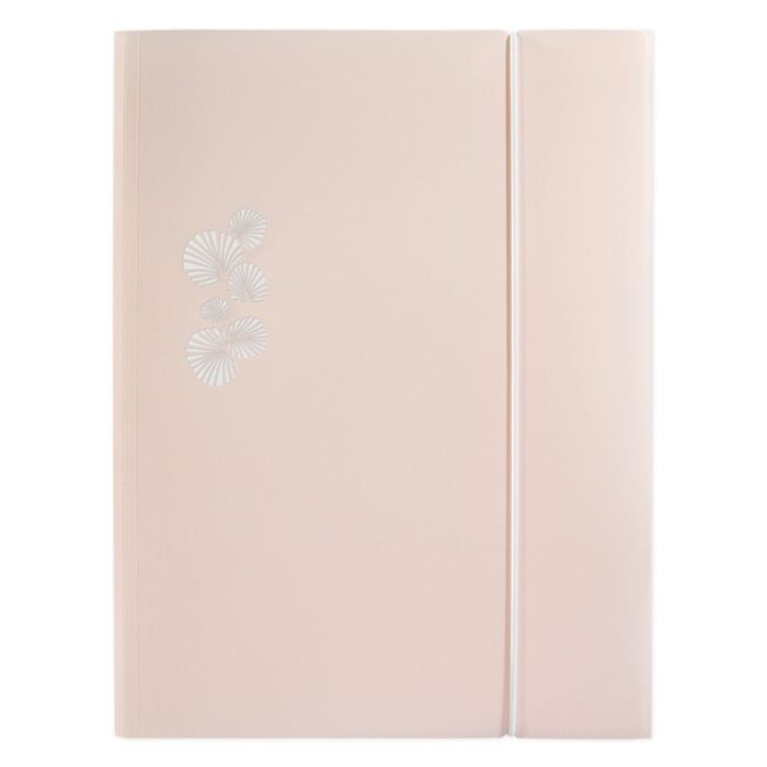 CHEMISE A RABAT ELAST PASTEL A4 POLYPROPILINE OPAQUE ROSE NUDE "ELBA" REF: 400091662