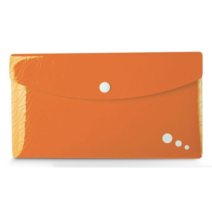 CHEMISE BOUTON PRESSION ART DL POLYPROPILINE OPAQUE ORANGE "ELBA" REF: 400071351