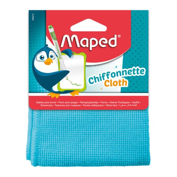 CHIFFONNETTE MICROFIBRE POUR ARDOISE BLANCHE EN BLISTER BLEU "MAPED" REF: 584610