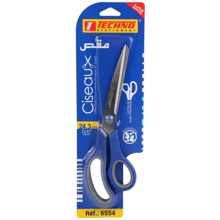 CISEAUX ASYMETRIQUE 24,3 cm S/BLISTER "TECHNO" REF: 6554