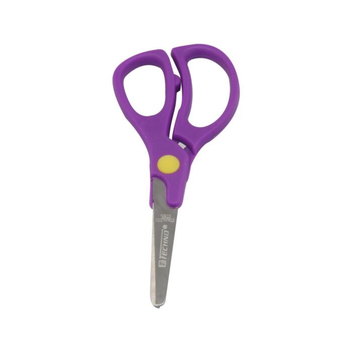 CISEAUX SCOLAIRE 12.7 cm AGILE ANNEAUX VIOLET "TECHNO" REF: 7072