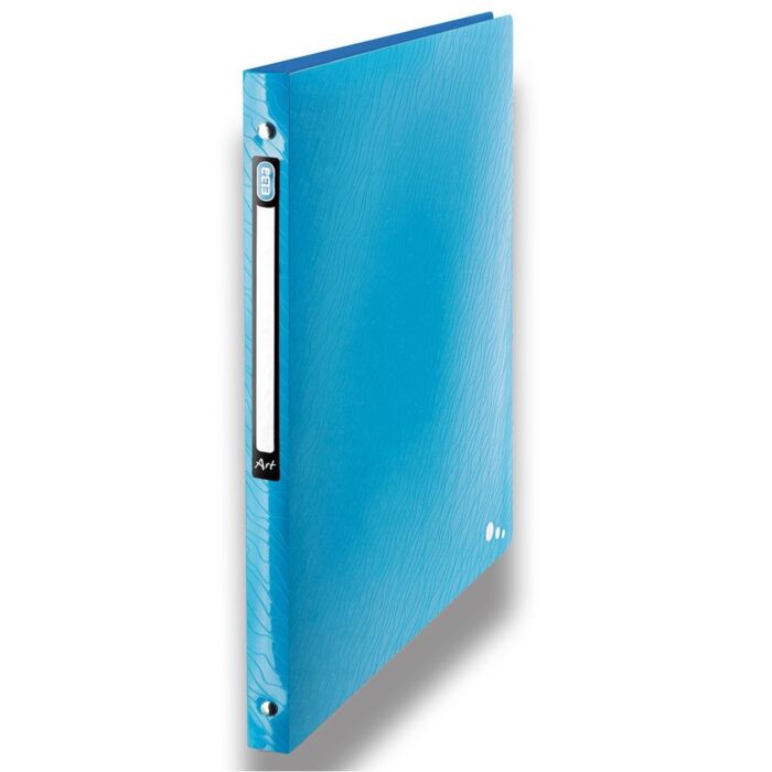 CLASSEUR A 4 ANNEAUX ART A4 DOS 20mm ROND POLYPROPILINE OPAQUE BLEU "ELBA" REF: 400060038