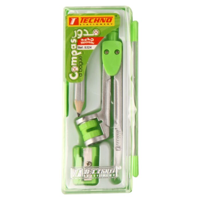 COMPAS BAGUE COFFRET DE 03 PIECES VERT "TECHNO" REF: 5324