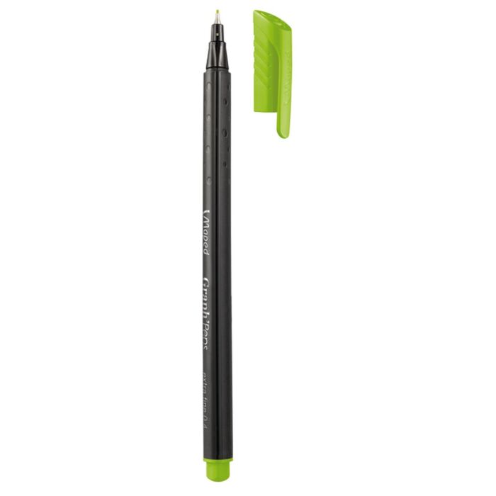 FEUTRE POINTE FINE 0.4mm GRAPH'PEPS VERT POMME "MAPED" REF: 749114