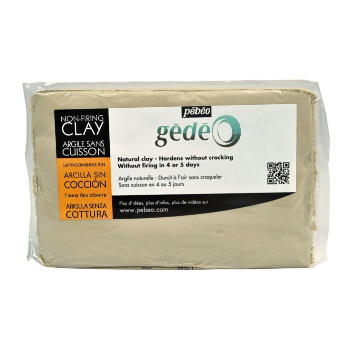 GEDEO ARGILE NATURELLE BLANCHE PAIN DE 1.5 KG "PEBEO" REF: 766302
