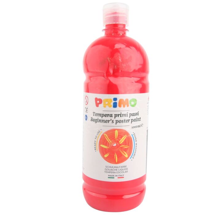GOUACHE TEMPERA LIQUIDE FLACON DE 1000 ML VERMILLION "PRIMO" REF: 204BR1000300
