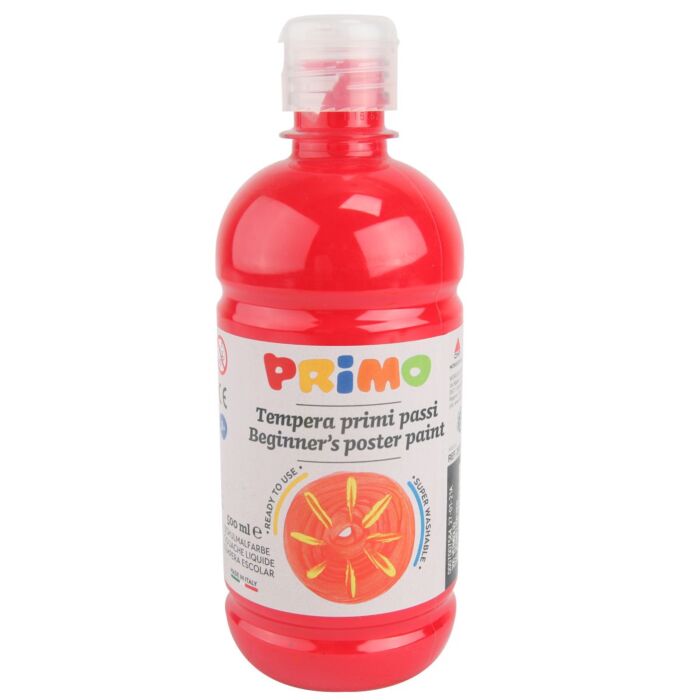 GOUACHE TEMPERA LIQUIDE FLACON DE 500 ML VERMILLION "PRIMO" REF: 202BR500300