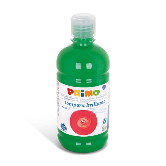 GOUACHE TEMPERA LIQUIDE FLACON DE 500ml VERT BRILLANT "PRIMO" REF: 202BR500610