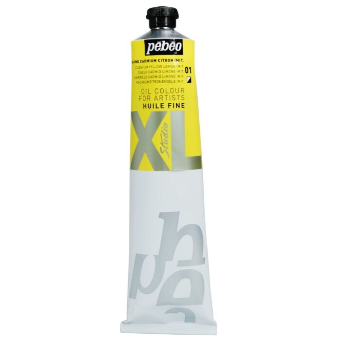 HUILE FINE XL TUBE DE 200ml JAUNE CADMIUM CITRON "PEBEO" REF: 200001