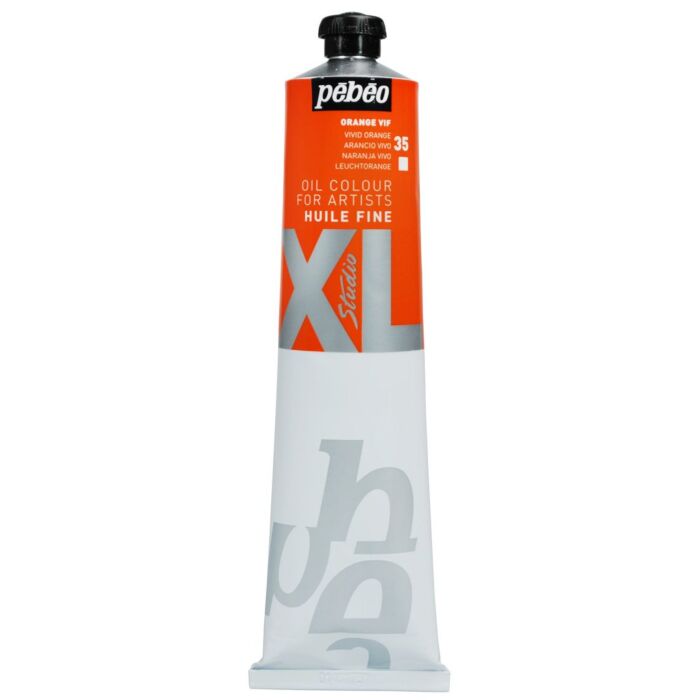 HUILE FINE XL TUBE DE 200ml ORANGE VIF "PEBEO" REF: 200035