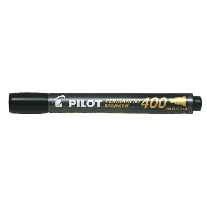 MARQUEUR PERMANENT 400 TETE BISEAUTEE NOIR "PILOT" REF: SCA-400-B