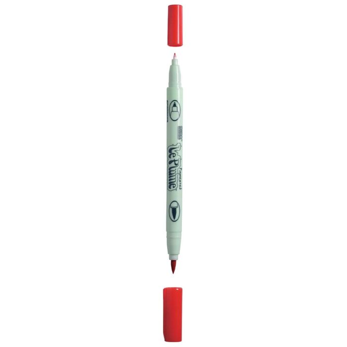 MARQUEURS BRUSH ET POINTE FINE LE PLUME ROUGE "UCHIDA" REF: 1950_02