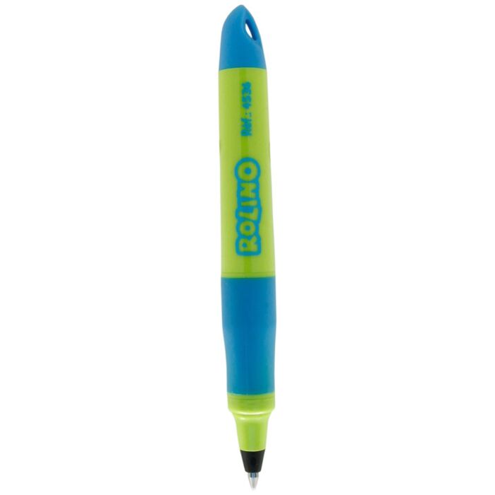 MINI STYLO ROLLER PEN ROLINO CORPS VERT ET BLEU "TECHNO" REF: 4536