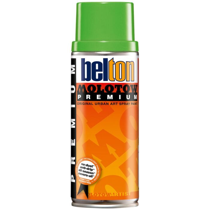 PEINTURE EN AEROSOL BELTON PREMIUM 400 ML 157 VERT FALAISE "MOLOTOW" REF: MO327065