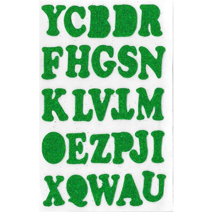 MOUSSE ADHESIVE LETTRES FRANCAIS VERT "TECHNO" REF: 4611