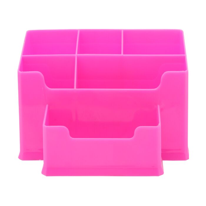 organiseur-de-bureau-diago-rose-fluo-techno-ref-9954