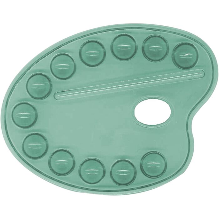 PALETTE DE PEINTURE ELLIPSE TRANSPARENTE VERT "ARK" REF: 380T