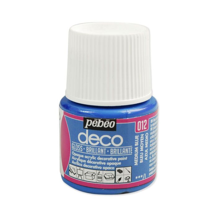 PEBEO DECO BRILLANT BLEU MOYEN 45ml "PEBEO" REF: 092012