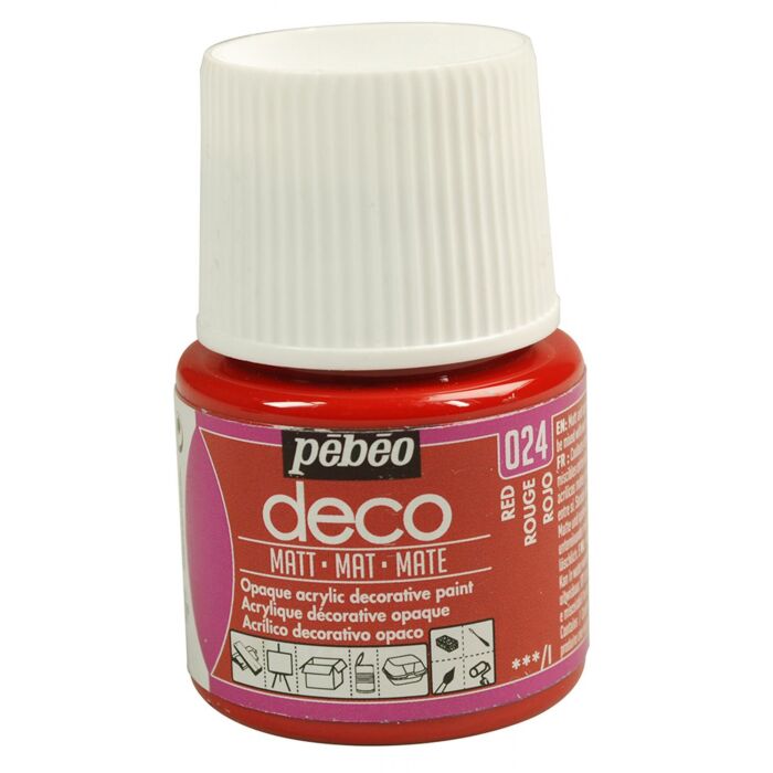 PEBEO DECO MAT ROUGE 45 ml "PEBEO" REF: 204024