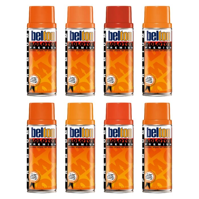 PEINTURE EN AEROSOL BELTON PREMIUM 400 ML NUANCIER DES ORANGES "MOLOTOW"