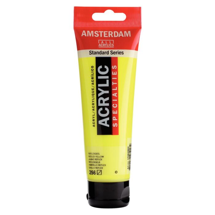 PEINTURE ACRYLIQUE 120ml JAUNE REFLEX "AMSTERDAM" REF: 17092562
