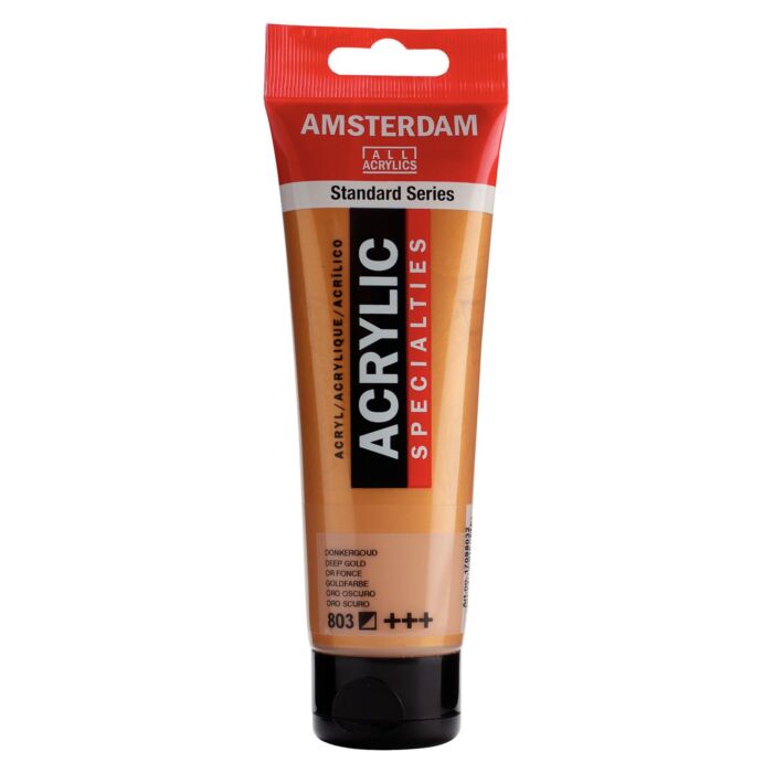PEINTURE ACRYLIQUE 120ml OR FONCE "AMSTERDAM" REF: 17098032