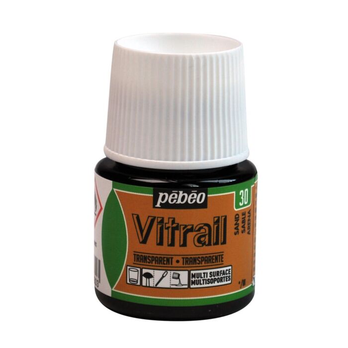 PEINTURE VITRAIL 45ml SABLE "PEBEO" REF: 50030