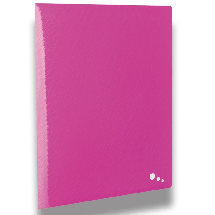 PROTEGE DOCUMENTS ART A4 60 POCHETTES POLYPROPILINE OPAQUE ROSE "ELBA" REF: 400060107