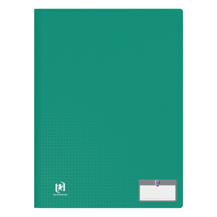PROTEGE DOCUMENTS MEMPHIS CLASSIC A4 DE 60 POCHETTES POLYPROPILINE OPAQUE VERT "OXFORD" REF: 100205893