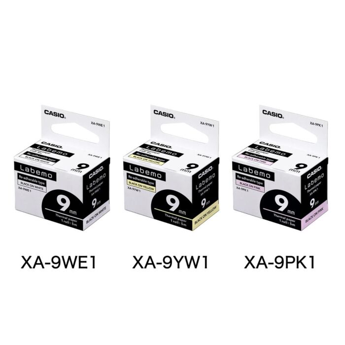 RECHARGE ETIQUETEUSE BLANC LABEMO 09mm "CASIO" REF: XA-9WE1