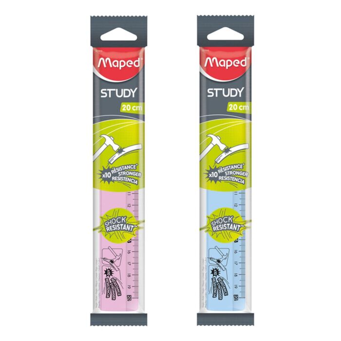 REGLE STUDY PLATE 20 CM "MAPED" REF: 211010