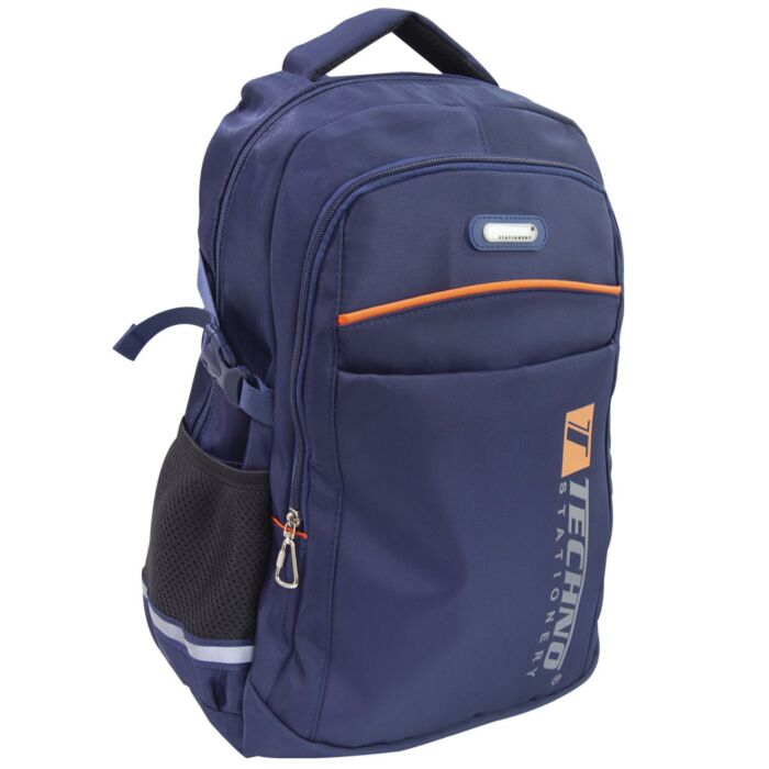 SAC A DOS AVEC COMPARTIMENT LAPTOP NOIR "TECHNO" REF: 7042