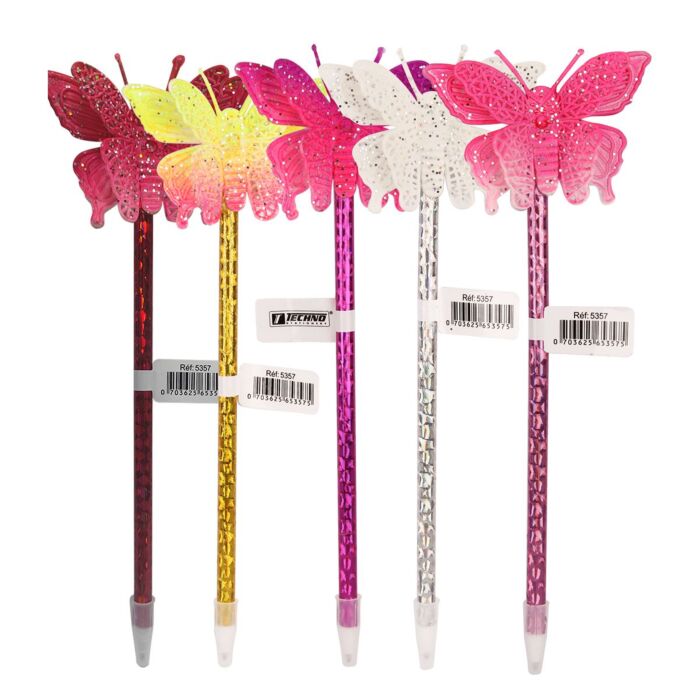 STYLO FANTAISIE PAPILLON "TECHNO" REF: 5357