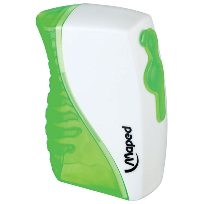 TAILLE-CRAYONS VERTICAL DE 02 TROUS SOUS BLISTER VERT "MAPED" REF: 060210