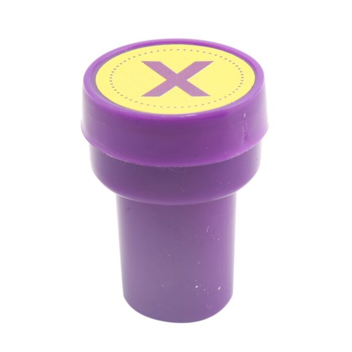 TAMPON LETTRE X "TECHNO" REF: 4577