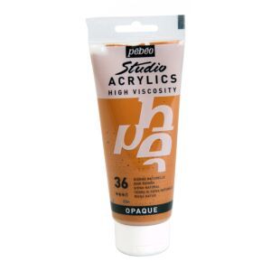ACRYLIC STUDIO TUBE100 ml SIENNE NATURELLE "PEBEO" REF: 831036