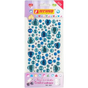 ADHESIFS CRISTAL COEUR BLEU "TECHNO" REF: 5021