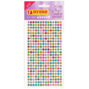 ADHESIFS CRISTAL ROND "TECHNO" REF: 5022