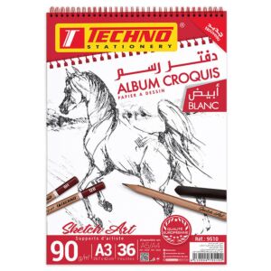ALBUM CROQUIS 36F A3 42x29.7cm 90g "TECHNO" REF: 9510