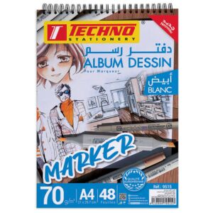 ALBUM MARKER 48F A4 21x29.7cm 70g "TECHNO" REF: 9515