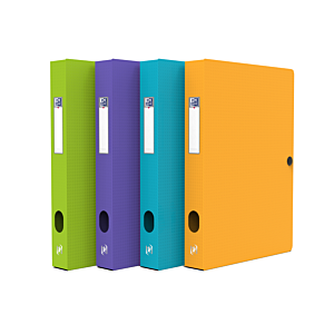 BOITE DE CLASSEMENT MEMHPIS STYLE 24x32 DOS 40mm POLYPROPILINE OPAQUE "ELBA" REF: 100200131