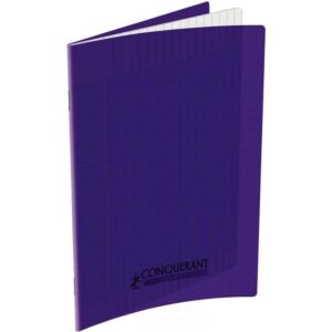 CAHIER PIQURE 17cmx22cm 96 PAGES 90g VIOLET "CONQUERANT " REF: 100105477 / 020397